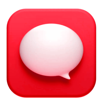 Chat bubble symbol. Communication symbol illustration with copy space. Speech ballon for message. png