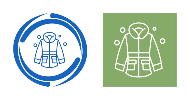 Winter Jacket Vector Icon