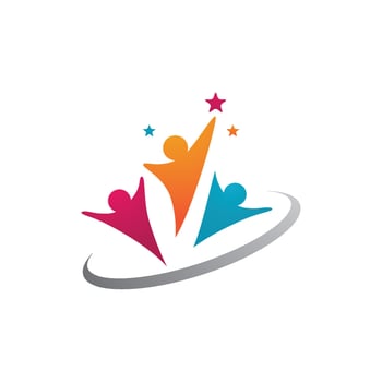 Community, network and social icon vector