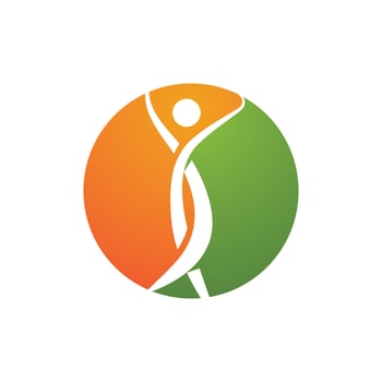 Human character logo sign vector