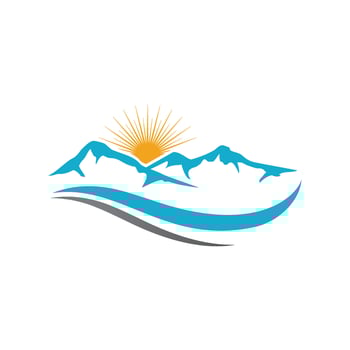 Mountain icon Logo vector