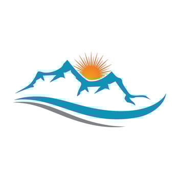 Mountain icon Logo vector