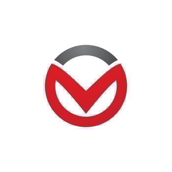 V Logo Hexagon illustration Icon vector