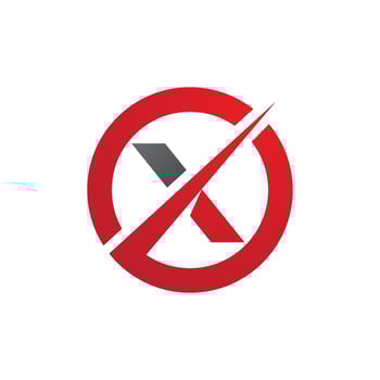 X Letter Logo Template vector icon