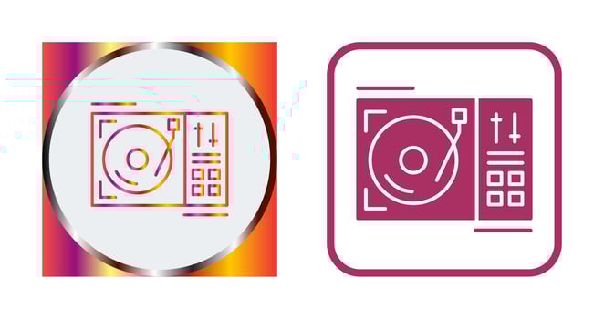 Turntable Vector Icon