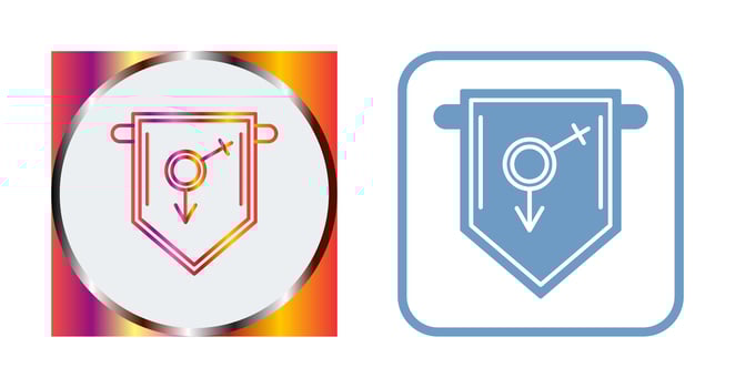 College Fraternity Vector Icon