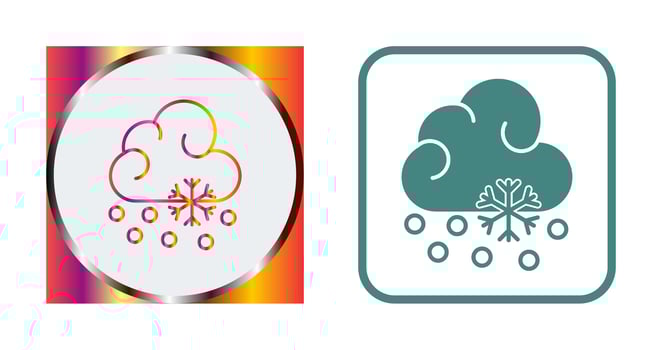 Snow Fall Vector Icon