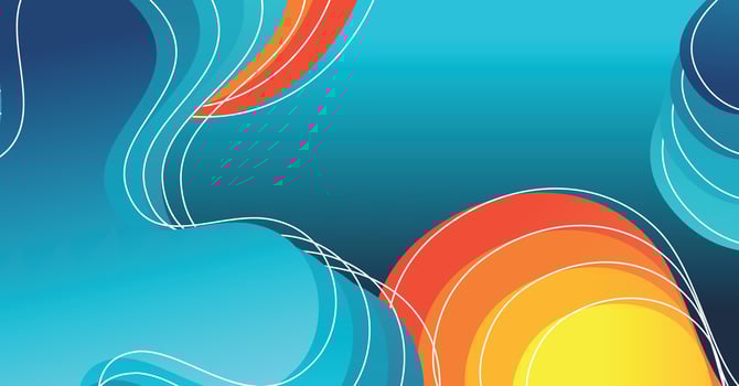 Abstract liquid wave background with colorful background vector