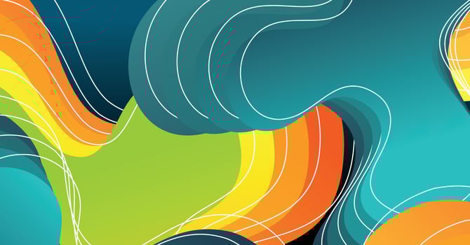 Abstract liquid wave background with colorful background vector
