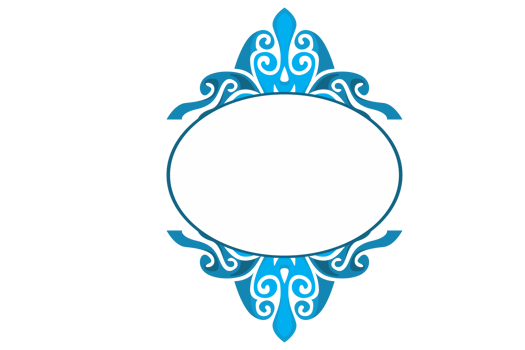 Swirl Ornament Border With Transparent Background png