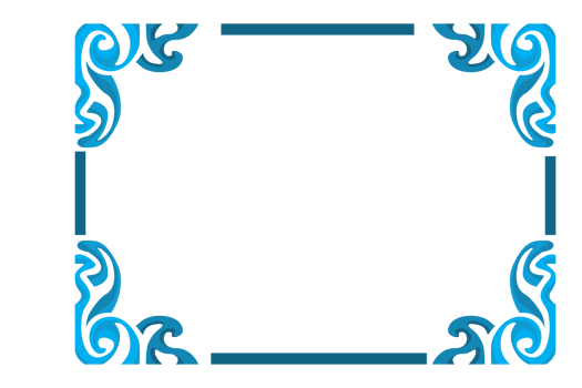 Swirl Ornament Border With Transparent Background png