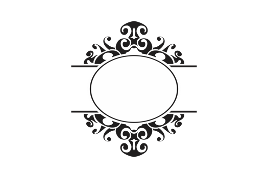 Swirl Ornament Border With Transparent Background png
