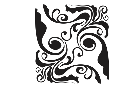 Swirl Ornament Border With Transparent Background png