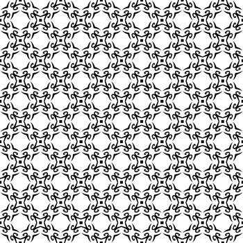 Black seamless abstract pattern. Overlay for background and backdrop. Ornamental design. PNG graphic illustration with transparent background.