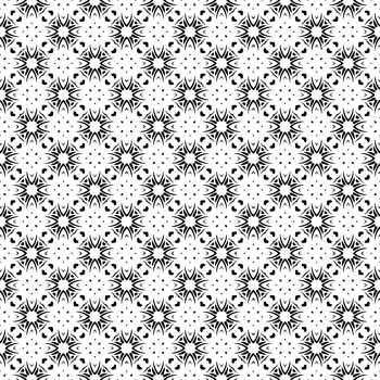 Black seamless abstract pattern. Overlay for background and backdrop. Ornamental design. PNG graphic illustration with transparent background.