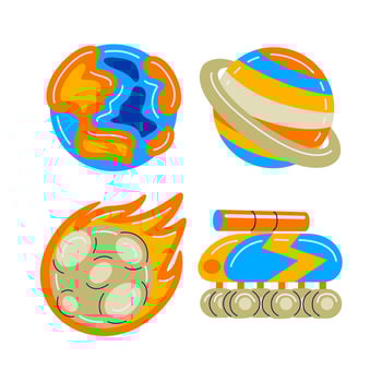 space element vector illustrattion