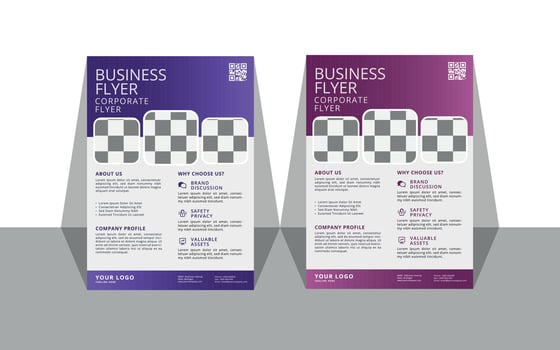 Vector creative and modern business flyer,