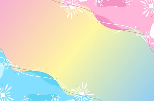Aesthetic Pastel Banner Background vector