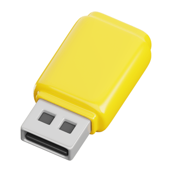 3D Flash Drive Illustration png