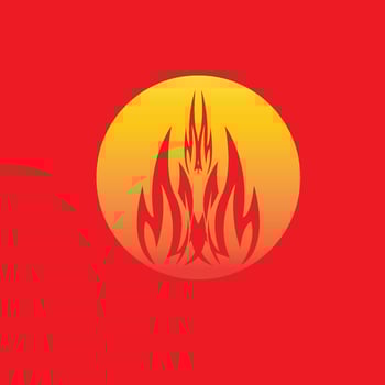 Fire Flame Logo Vector Template Illustration