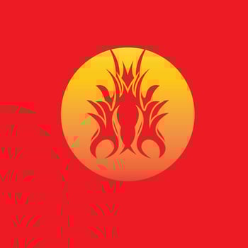 Fire Flame Logo Vector Template Illustration