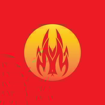 Fire Flame Logo Vector Template Illustration