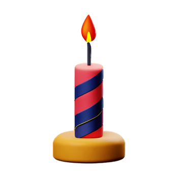 Candle Light Romantic AI Generative png