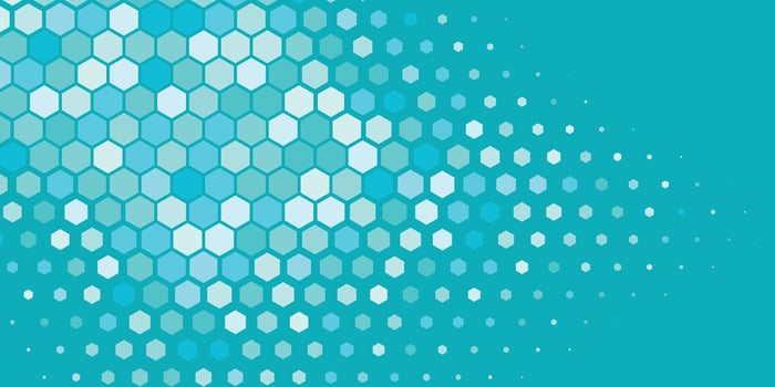 Geometric Multi size Hexagon with multi Color Background vector