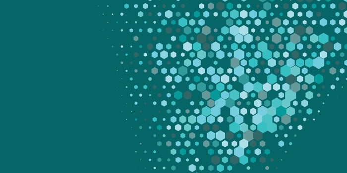 Geometric Multi size Hexagon with multi Color Background vector