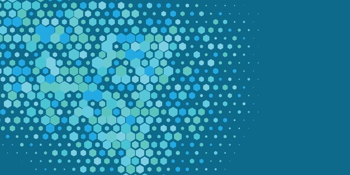 Geometric Multi size Hexagon with multi Color Background vector