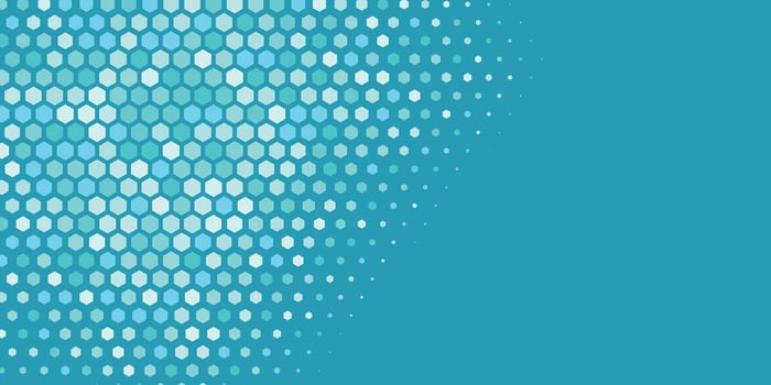 Geometric Multi size Hexagon with multi Color Background vector