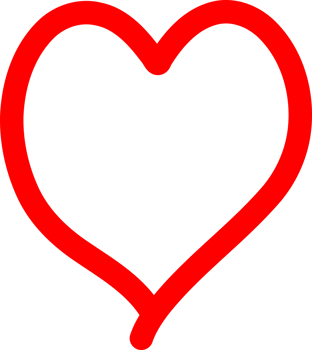 Line heart icon png