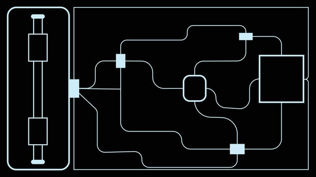 Stripes technology circuit board vector concept abstract background