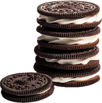 Cookies with cream png with AI generated.