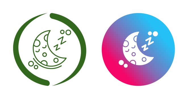 Sleeping Vector Icon