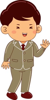 kids wear japan school uniform vector