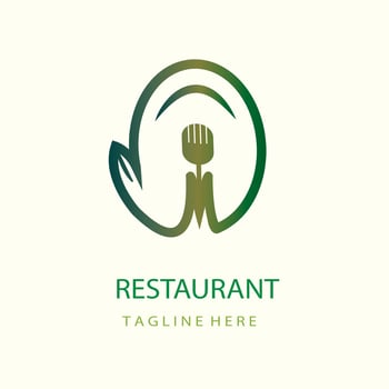 Restaurant fork spoon logo vector. restaurant food logo icon illustrator.fork and spoon logo symbol for All restaurant food diet vector