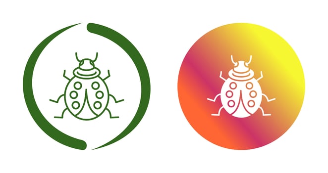Ladybug Vector Icon