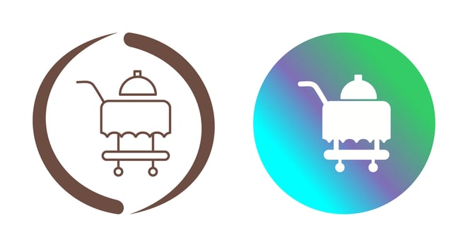 Room Service Vector Icon
