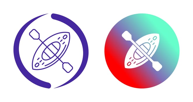 Kayak Vector Icon