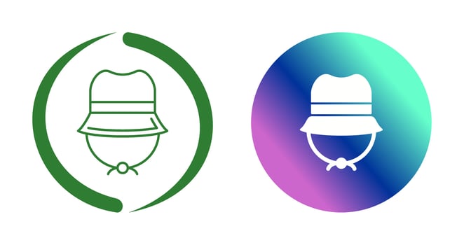 Camping Hat Vector Icon