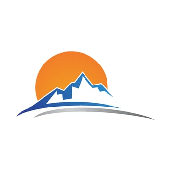 Mountain icon Logo vector