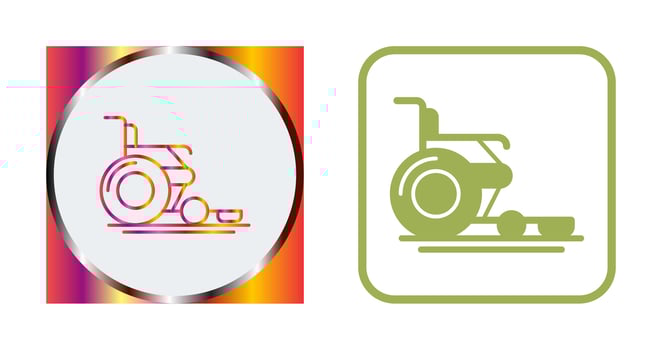 Wheel Chair Vector Icon