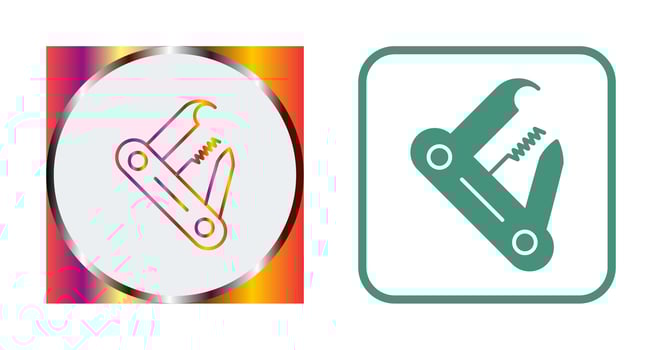 Swiss Army Knife Vector Icon