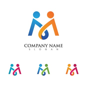 Community, network and social icon vector