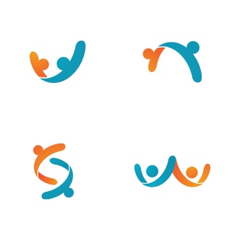 Community, network and social icon vector