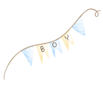 boy banner to decorate party png