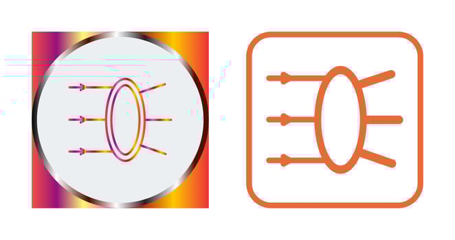 Refraction Vector Icon