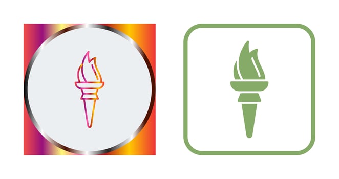 Torch Vector Icon