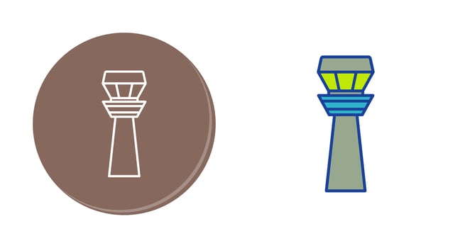 Control Tower Vector Icon